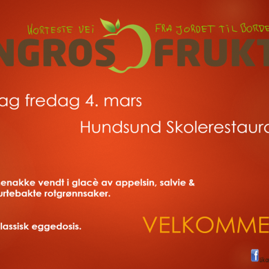 Tema- dag på Hundsund Skolerestaurant fredag 4 mars